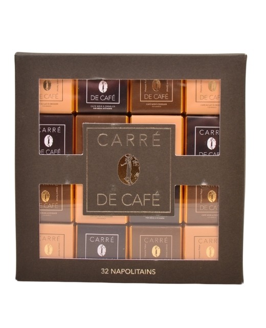 Napolitain squares of pure Arabica coffee x25 - Pralus