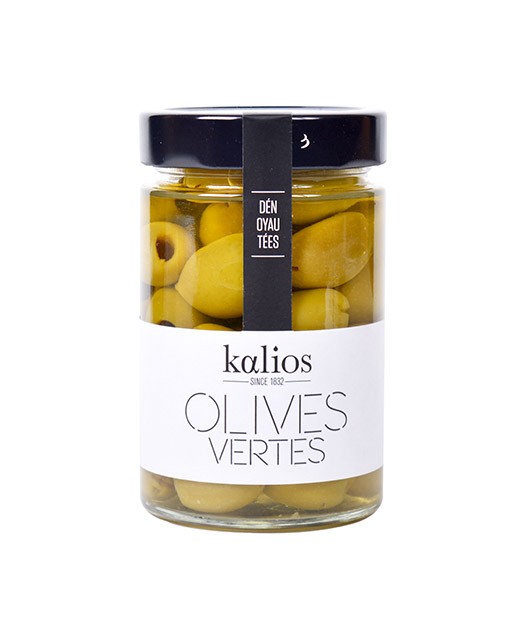 Pitted green olives with herbs - Kalios