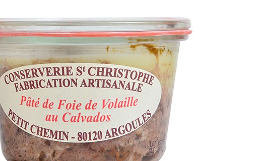 Poultry liver pâté with Calvados - Conserverie Saint-Christophe