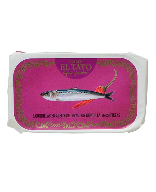 Little sardines in olive oil and with chilli - Calle el Tato