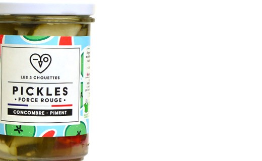 Cucumber pickles with chilli - Force Rouge - Les 3 Chouettes