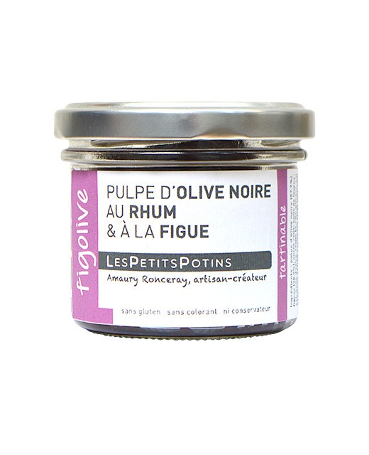 Black olive with rum and fig spread - Les Petits Potins