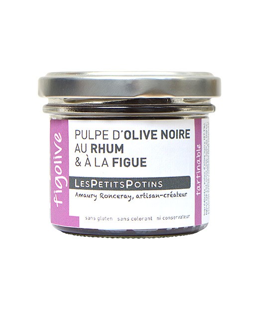 Black olive with rum and fig spread