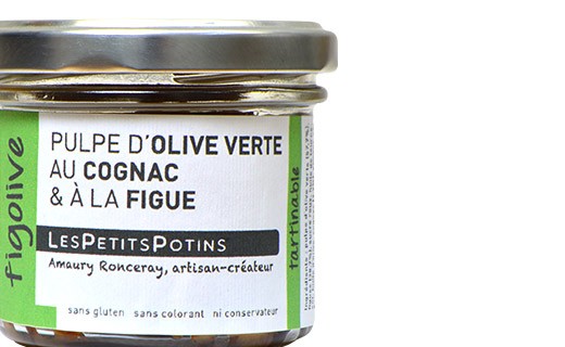 Green olive pulp with cognac and fig - Les Petits Potins