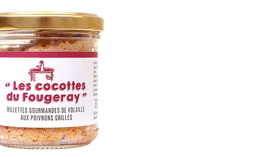 Gourmet poultry rillettes with roasted peppers - Comptoir Fougeray