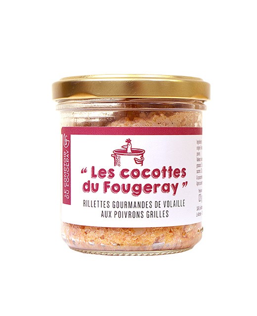 Gourmet poultry rillettes with roasted peppers - Comptoir Fougeray