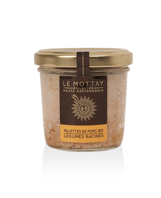 Organic pork rillettes with root vegetables - Le Mottay Gourmand