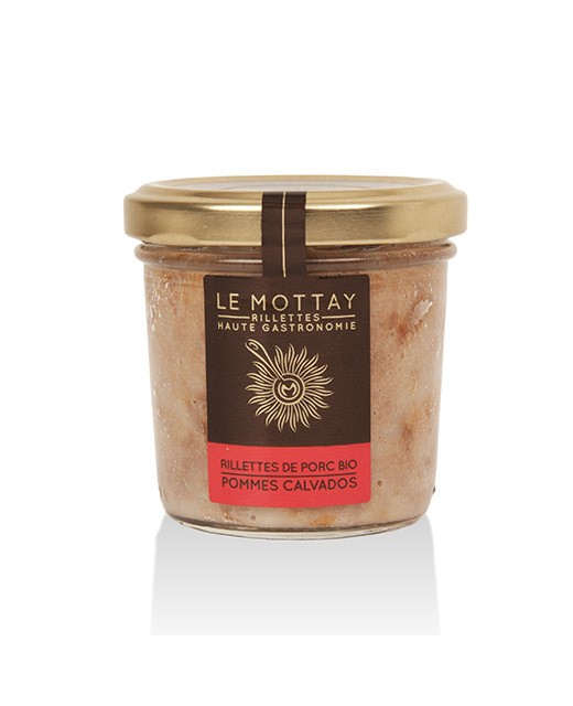 Organic pork rillettes with apple and Calvados - Le Mottay Gourmand