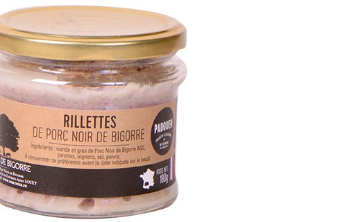 Rillettes of Bigorre black pork - Padouen