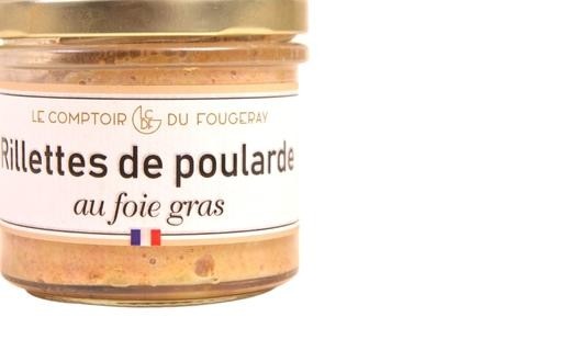 Hen rillettes with foie gras - Comptoir Fougeray