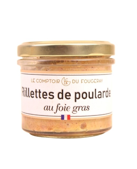 Hen rillettes with foie gras - Comptoir Fougeray