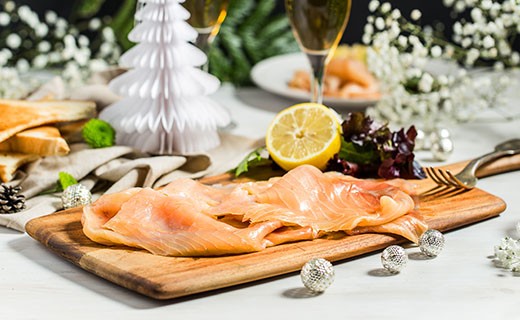 Smoked Scottish salmon - large slices - Olsen