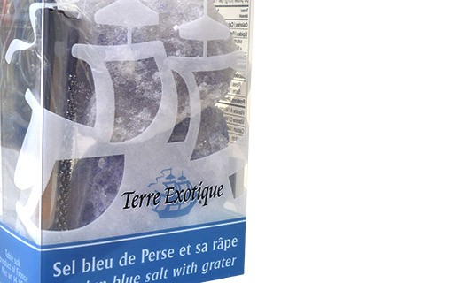 Persian blue salt and its grater - Terre Exotique