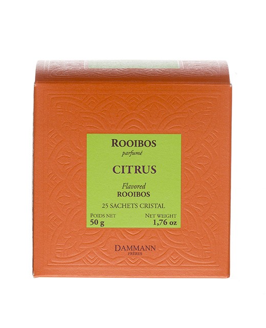 Rooibos Citrus Tea - cristal sachets - Dammann Frères