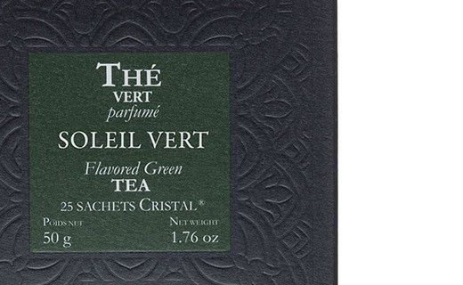 Soleil Vert tea - cristal sachets - Dammann Frères