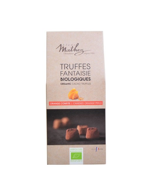 Chocolate Truffles - with candied orange peel