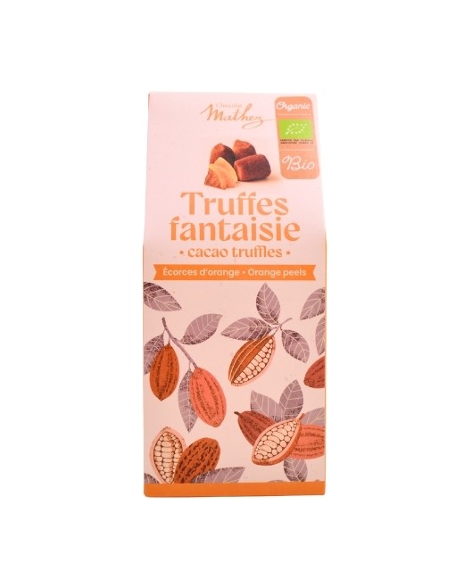 Chocolate Truffles - with candied orange peel