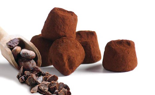 Chocolate Truffles - with cocoa bean bits - Mathez