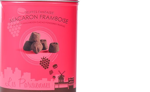 Chocolate truffles - Raspberry Macaroon - Collection Les Parisiennes - Mathez