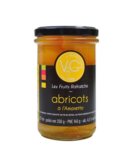 Apricots in Amaretto Syrup - Vergers de Gascogne