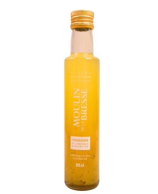 Pineapple pulp and mint Vinegar - Moulin de la Bresse (ex Libeluile)
