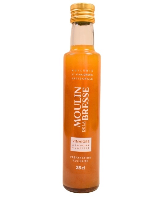 Vanilla and pear pulp Vinegar - Moulin de la Bresse (ex Libeluile)